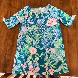 Lilly Pulitzer size small 4-5 Multicolor Floral Dress